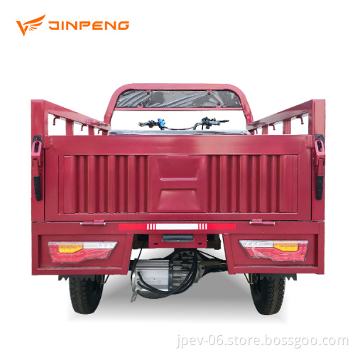 Jinpeng Good Look Electric Cargo triciclo da 1500 W Triciclo elettrico di alimentazione per camion per alimenti per l&#39;uso del carico di consegna
